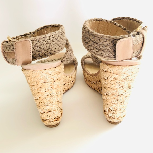 STUART WEITZMAN ALEX Green Crisscross Espadrille Wedges - Picture 10 of 15